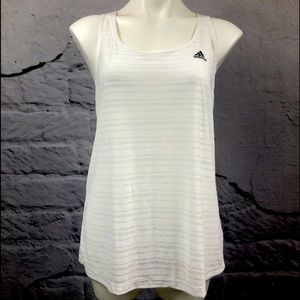 Adidas Performance Climalite white racer back tank